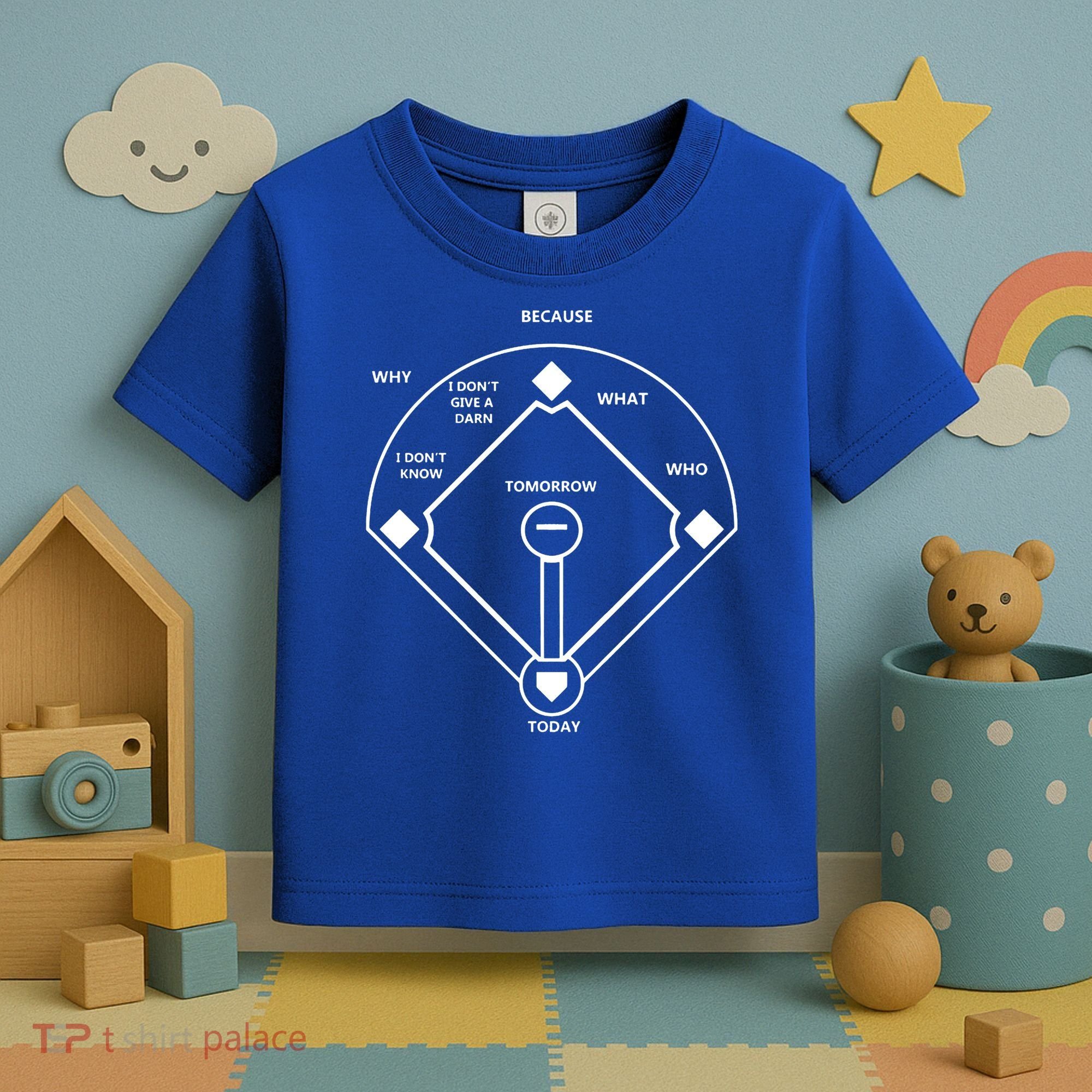 Whos On First Baseball Love Funny Classic Toddler T-Shirt
