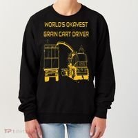 World's Okayest Grain Cart Driver  Fun Farming Women's Sweatshirt thumb 0