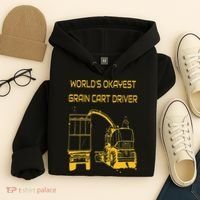 World's Okayest Grain Cart Driver  Fun Farming Hoodie thumb 4