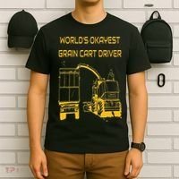 World's Okayest Grain Cart Driver  Fun Farming T-Shirt thumb 6