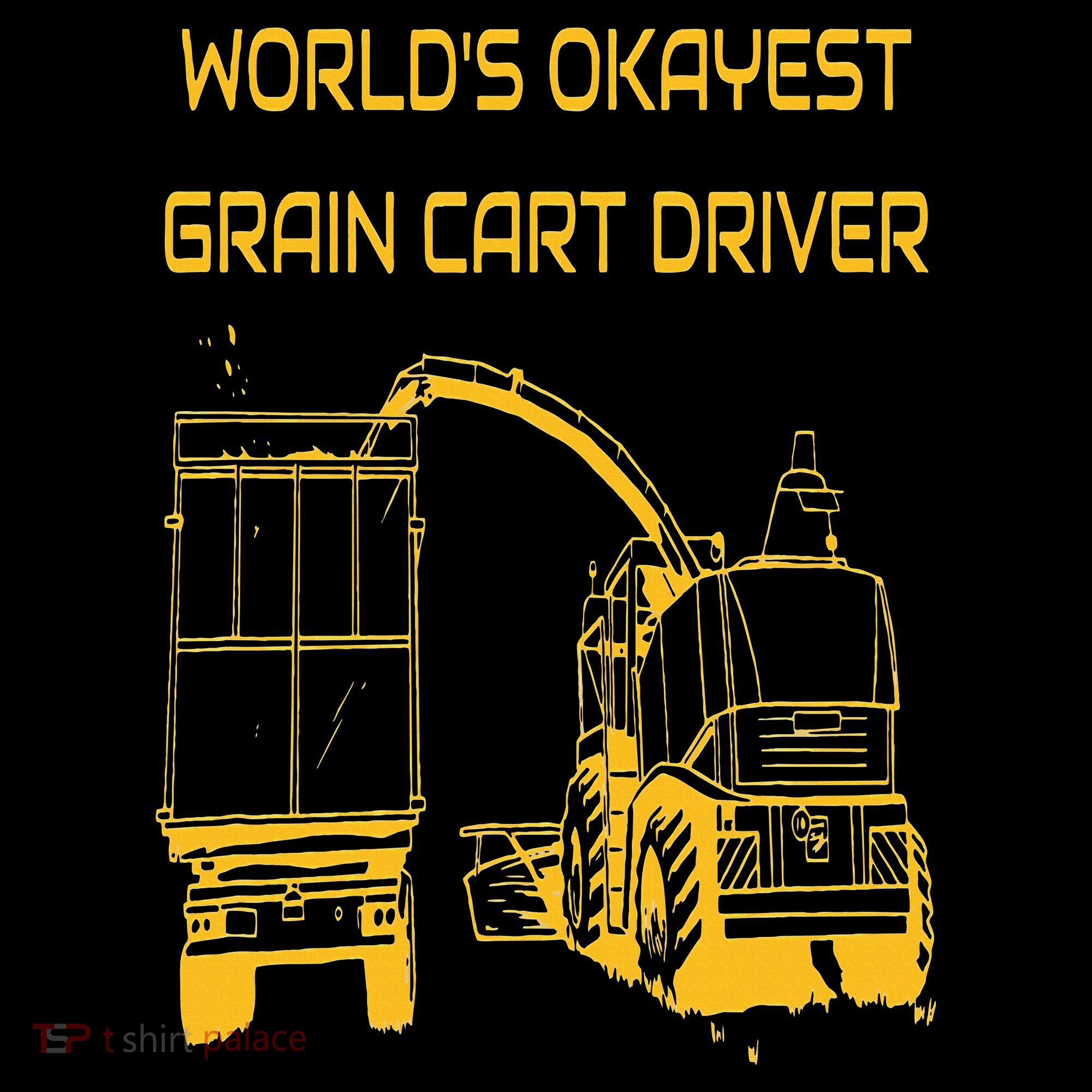 World's Okayest Grain Cart Driver  Fun Farming Women's Hoodie