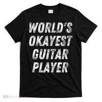 WorldS Okayest Guitar Player Funny Guitarist Guitar Lover T-Shirt thumb 0