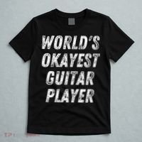WorldS Okayest Guitar Player Funny Guitarist Guitar Lover T-Shirt thumb 5
