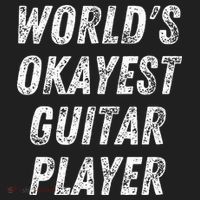 WorldS Okayest Guitar Player Funny Guitarist Guitar Lover Beanie thumb 2