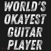 WorldS Okayest Guitar Player Funny Guitarist Guitar Lover Women's Hoodie thumb 2