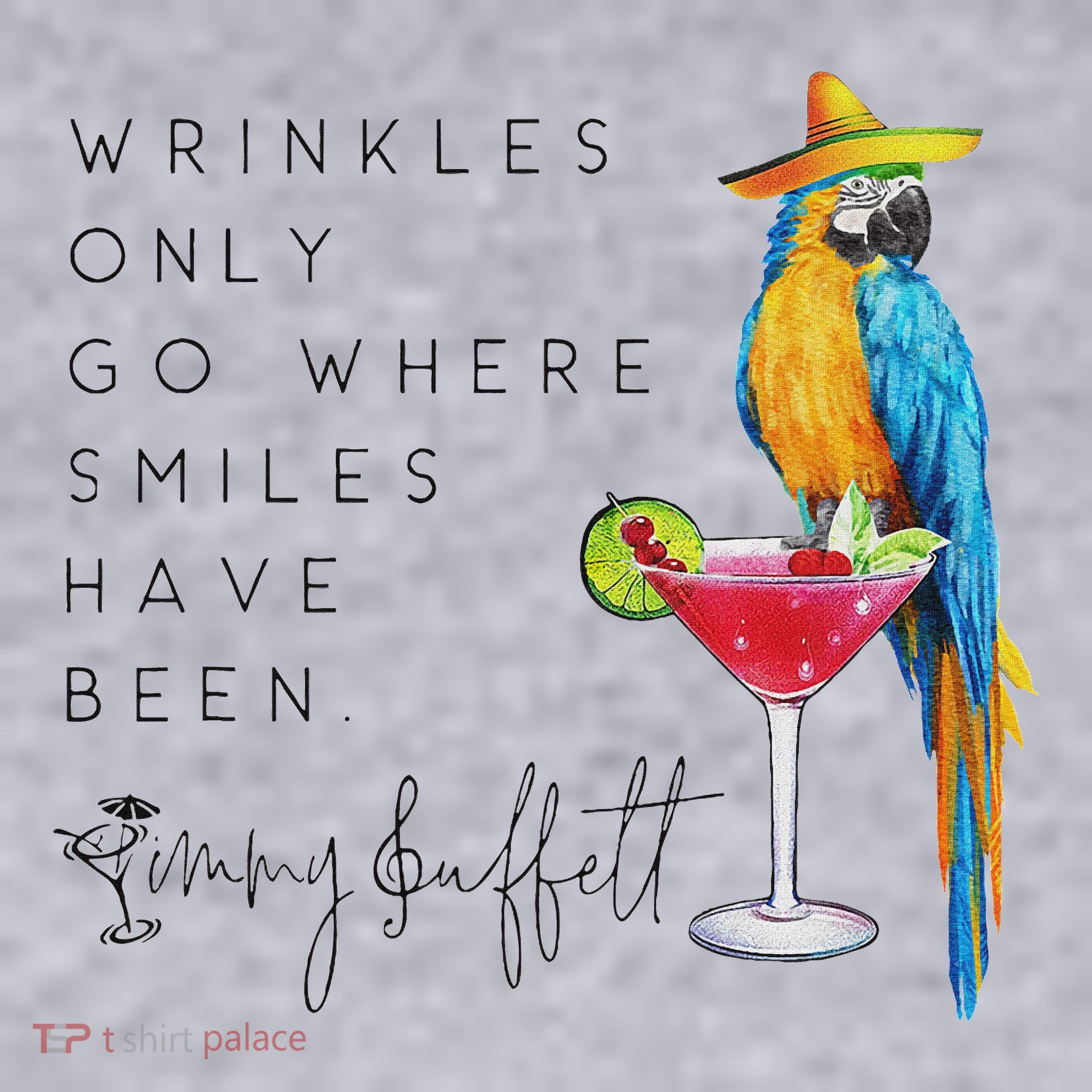 Wrinkles Only Go Where Smiles Have Been Cute Parrot Mexican Women's Sweatshirt