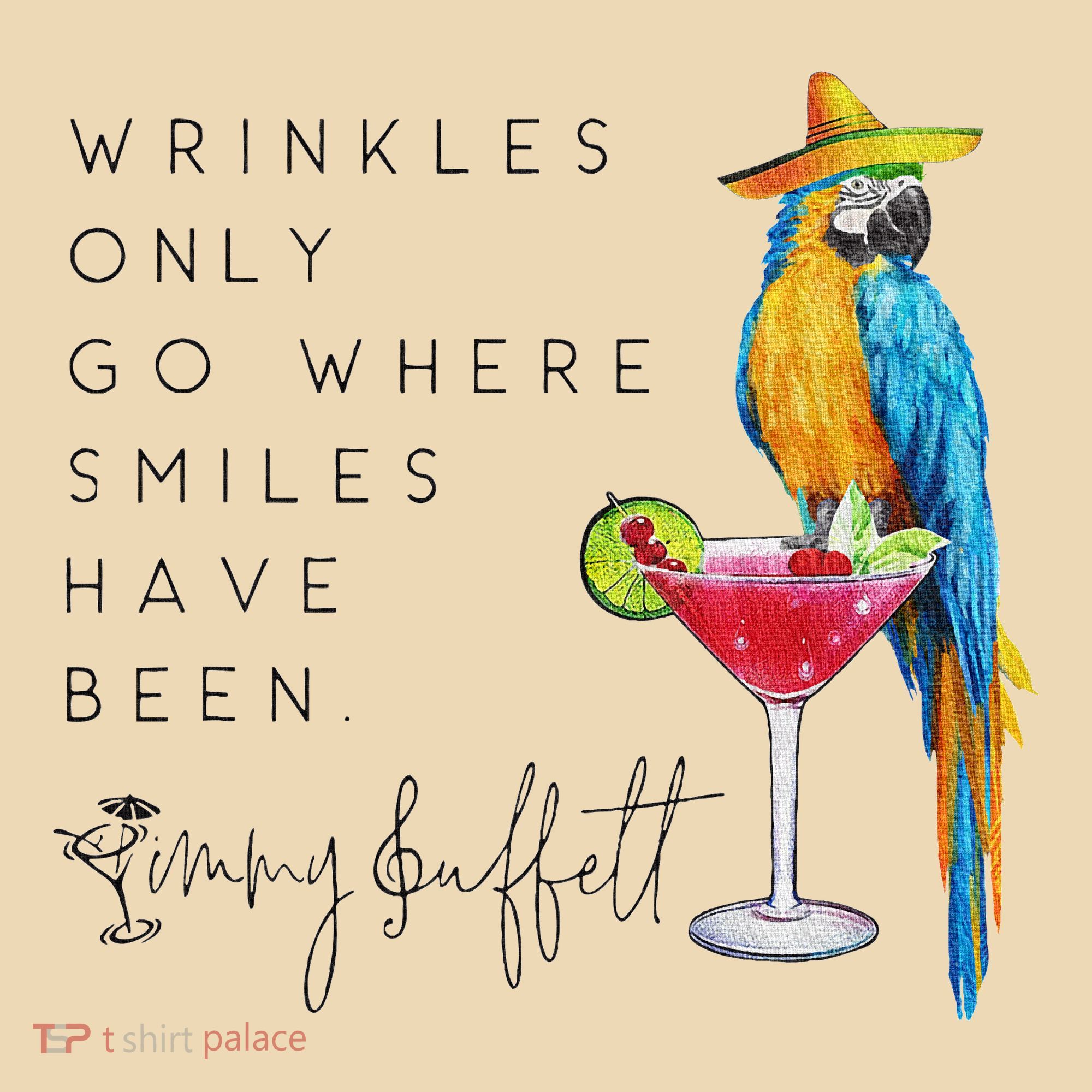 Wrinkles Only Go Where Smiles Have Been Cute Parrot Mexican Tote Bag