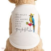 Wrinkles Only Go Where Smiles Have Been Cute Parrot Mexican Doggie Tank thumb 0