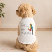 Wrinkles Only Go Where Smiles Have Been Cute Parrot Mexican Doggie Tank thumb 2