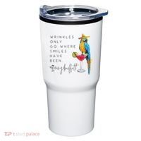 Wrinkles Only Go Where Smiles Have Been Cute Parrot Mexican Tumbler thumb 0