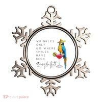Wrinkles Only Go Where Smiles Have Been Cute Parrot Mexican Ornament thumb 0