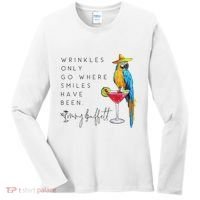 Wrinkles Only Go Where Smiles Have Been Cute Parrot Mexican Women's Long Sleeve Shirt thumb 0
