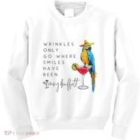 Wrinkles Only Go Where Smiles Have Been Cute Parrot Mexican Kids Sweatshirt thumb 0