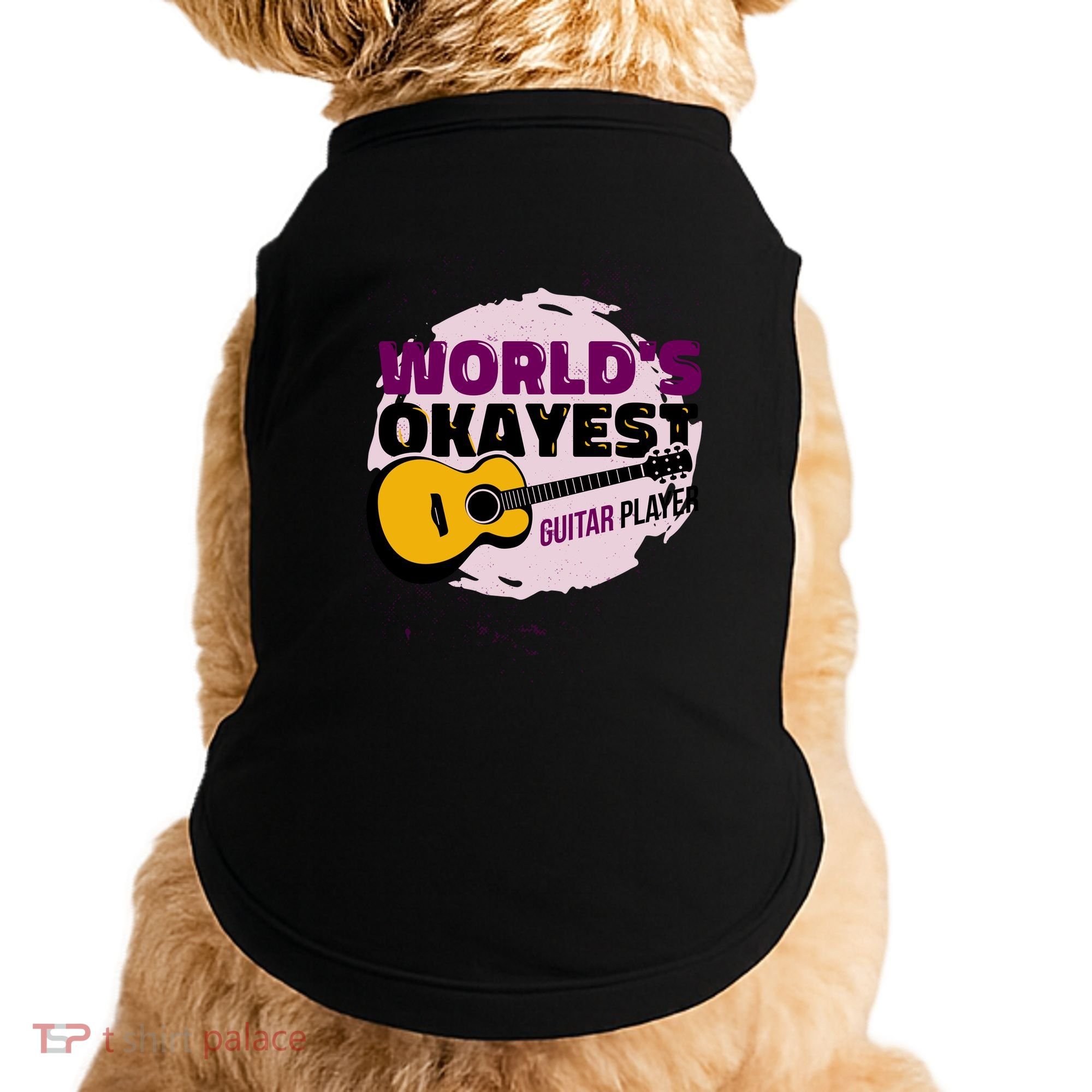 World's Okayest Guitar Player Doggie Tank