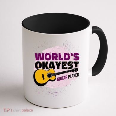 World's Okayest Guitar Player Coffee Mug back