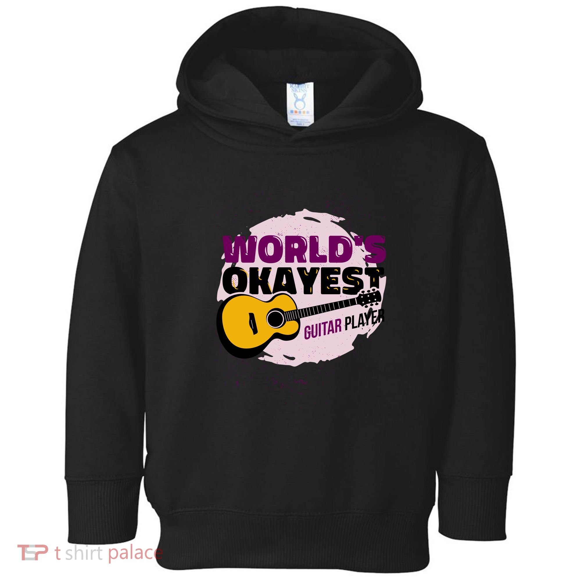 World's Okayest Guitar Player Toddler Hoodie