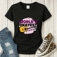 World's Okayest Guitar Player Women's T-Shirt thumb 3