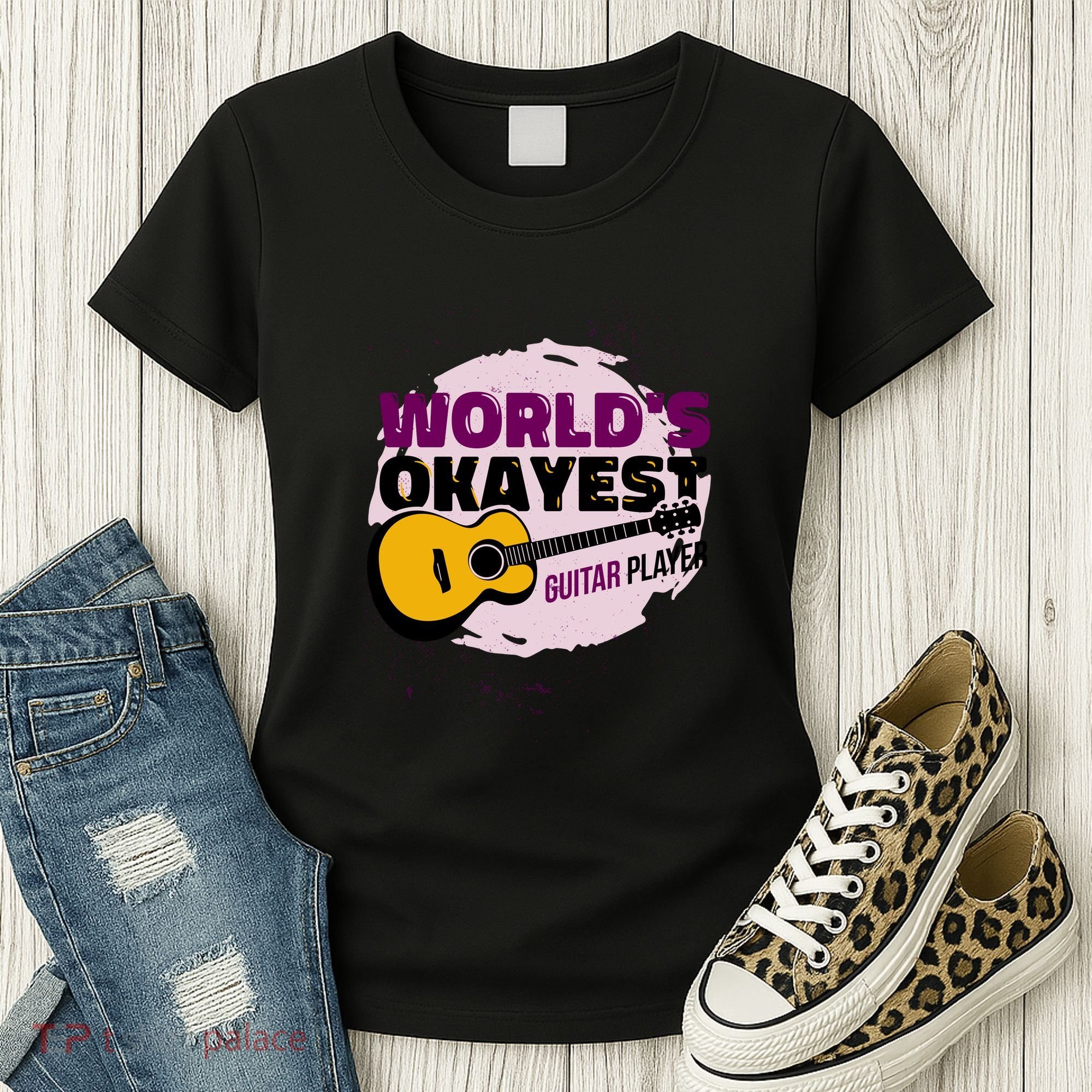 World's Okayest Guitar Player Women's T-Shirt