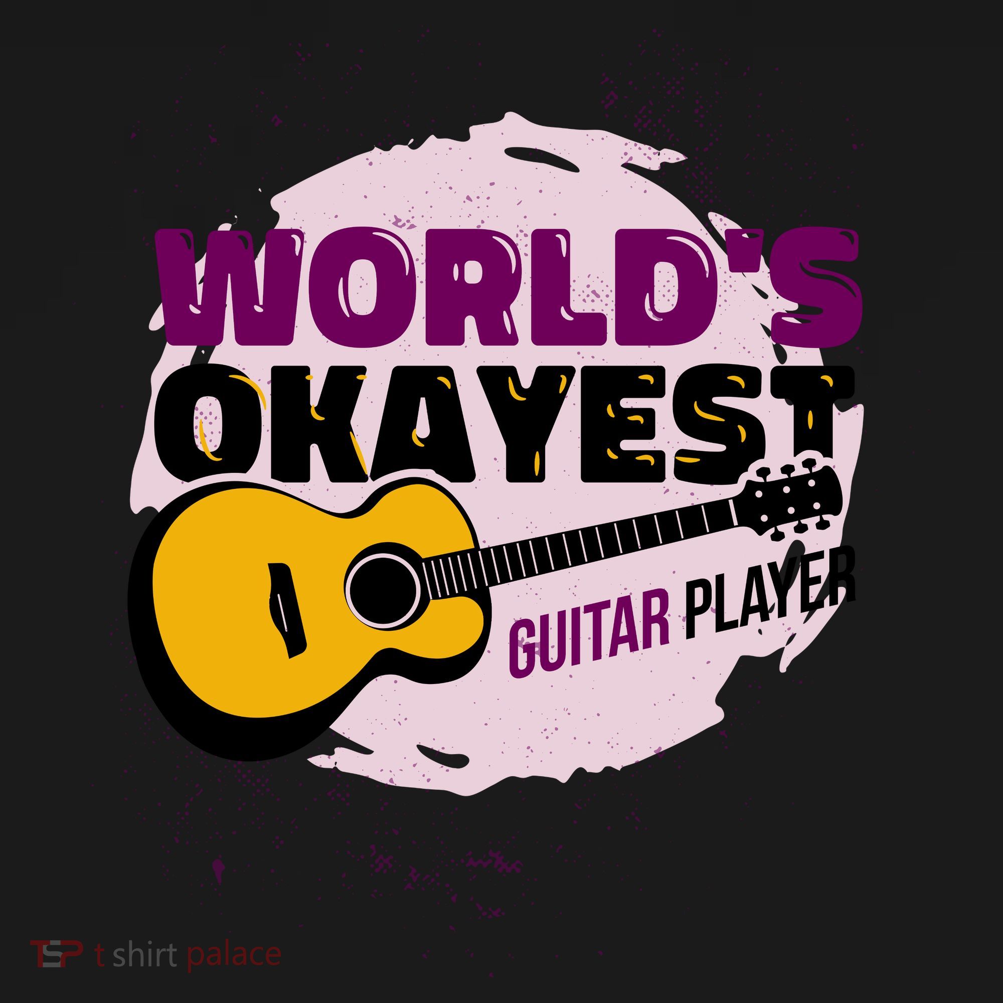 World's Okayest Guitar Player Kids Long Sleeve Shirt
