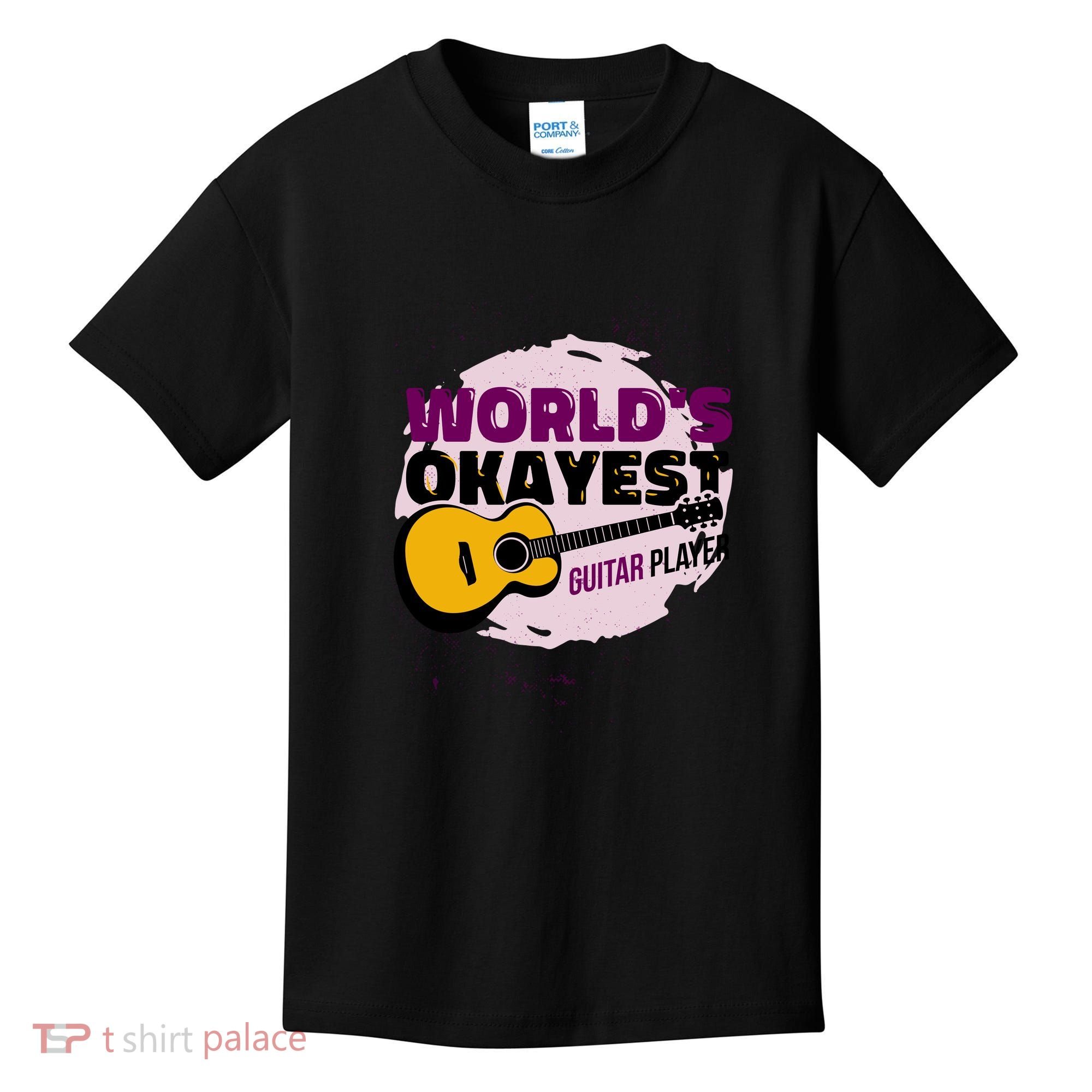 World's Okayest Guitar Player Kids T-Shirt