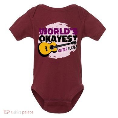 World's Okayest Guitar Player Baby Bodysuit
