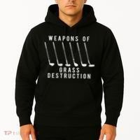 Weapons Of Grass Destruction Golf Lover Golfer Golfing Hoodie thumb 2
