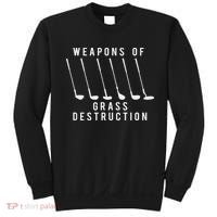 Weapons Of Grass Destruction Golf Lover Golfer Golfing Sweatshirt thumb 0
