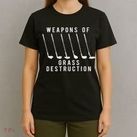 Weapons Of Grass Destruction Golf Lover Golfer Golfing T-Shirt thumb 4