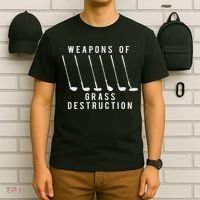 Weapons Of Grass Destruction Golf Lover Golfer Golfing T-Shirt thumb 6