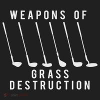 Weapons Of Grass Destruction Golf Lover Golfer Golfing Beanie thumb 2