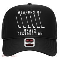 Weapons Of Grass Destruction Golf Lover Golfer Golfing Hat thumb 0