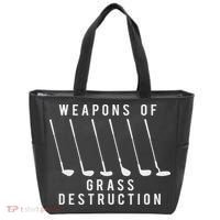 Weapons Of Grass Destruction Golf Lover Golfer Golfing Tote Bag thumb 0