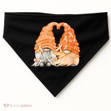 Wear Orange Gnomes For Multiple Sclerosis Awareness USA-Made Doggie Bandana