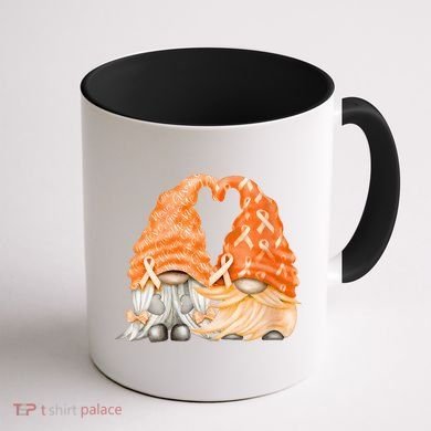 Wear Orange Gnomes For Multiple Sclerosis Awareness Coffee Mug back