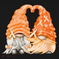 Wear Orange Gnomes For Multiple Sclerosis Awareness Ornament thumb 1