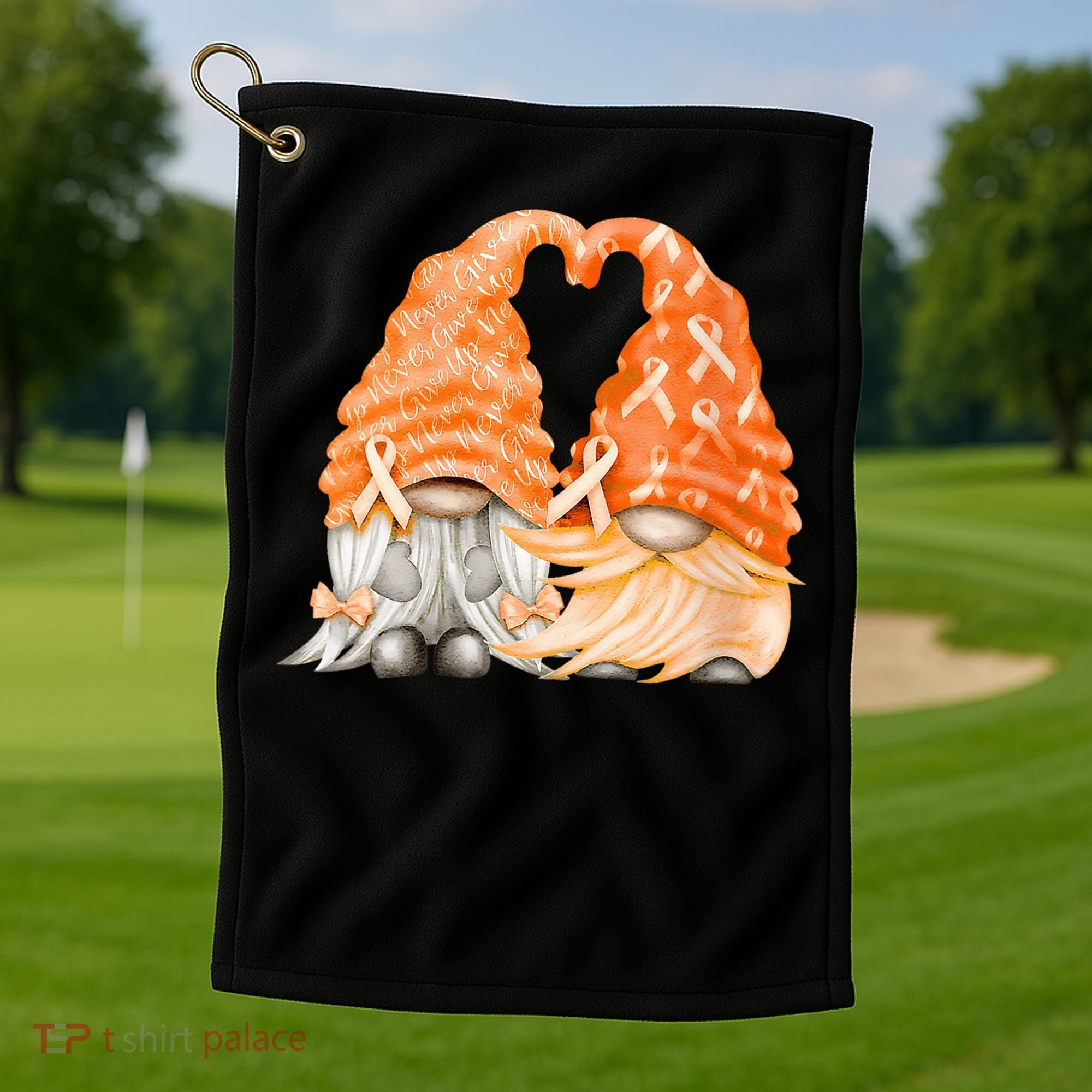 Wear Orange Gnomes For Multiple Sclerosis Awareness Golf Towel
