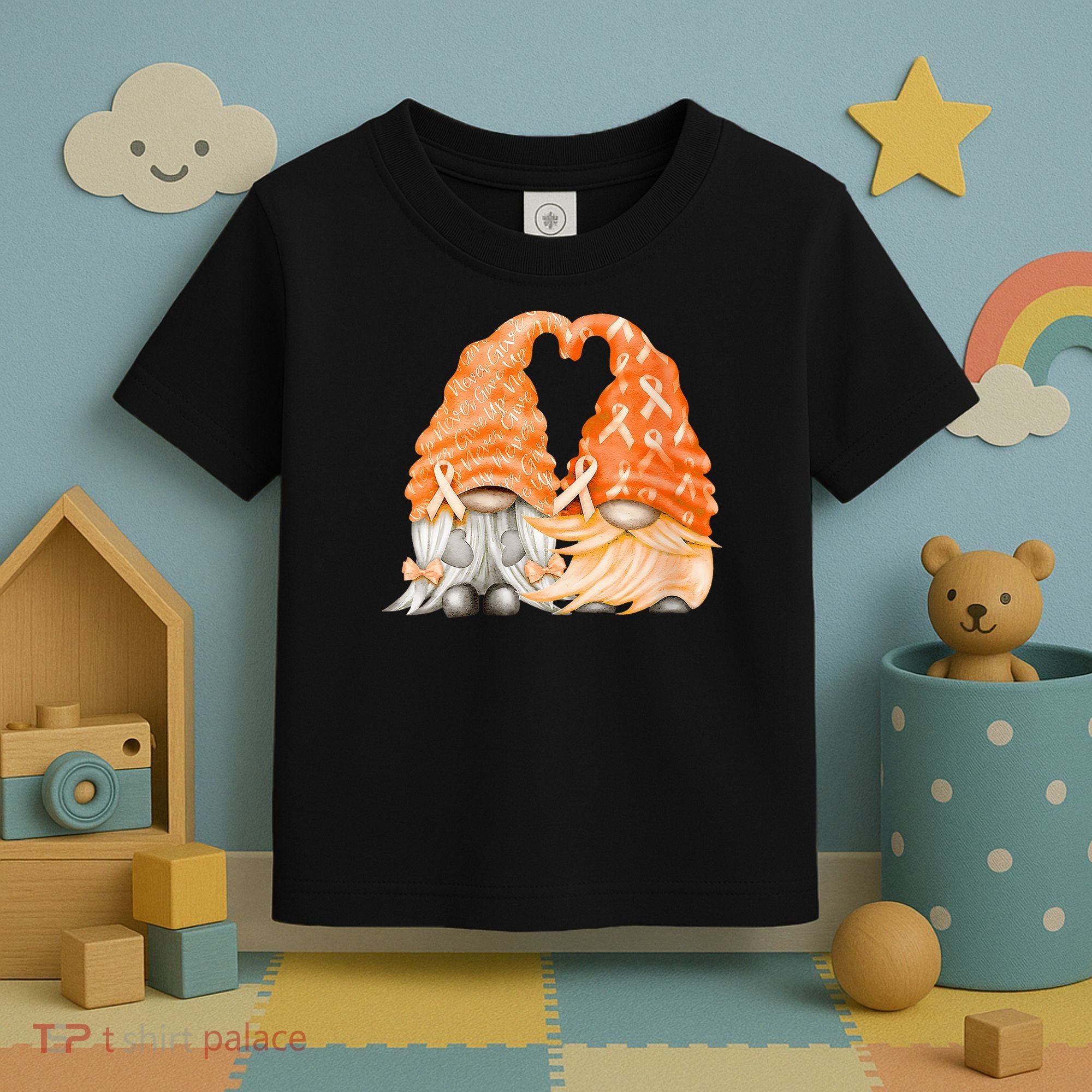 Wear Orange Gnomes For Multiple Sclerosis Awareness Toddler T-Shirt