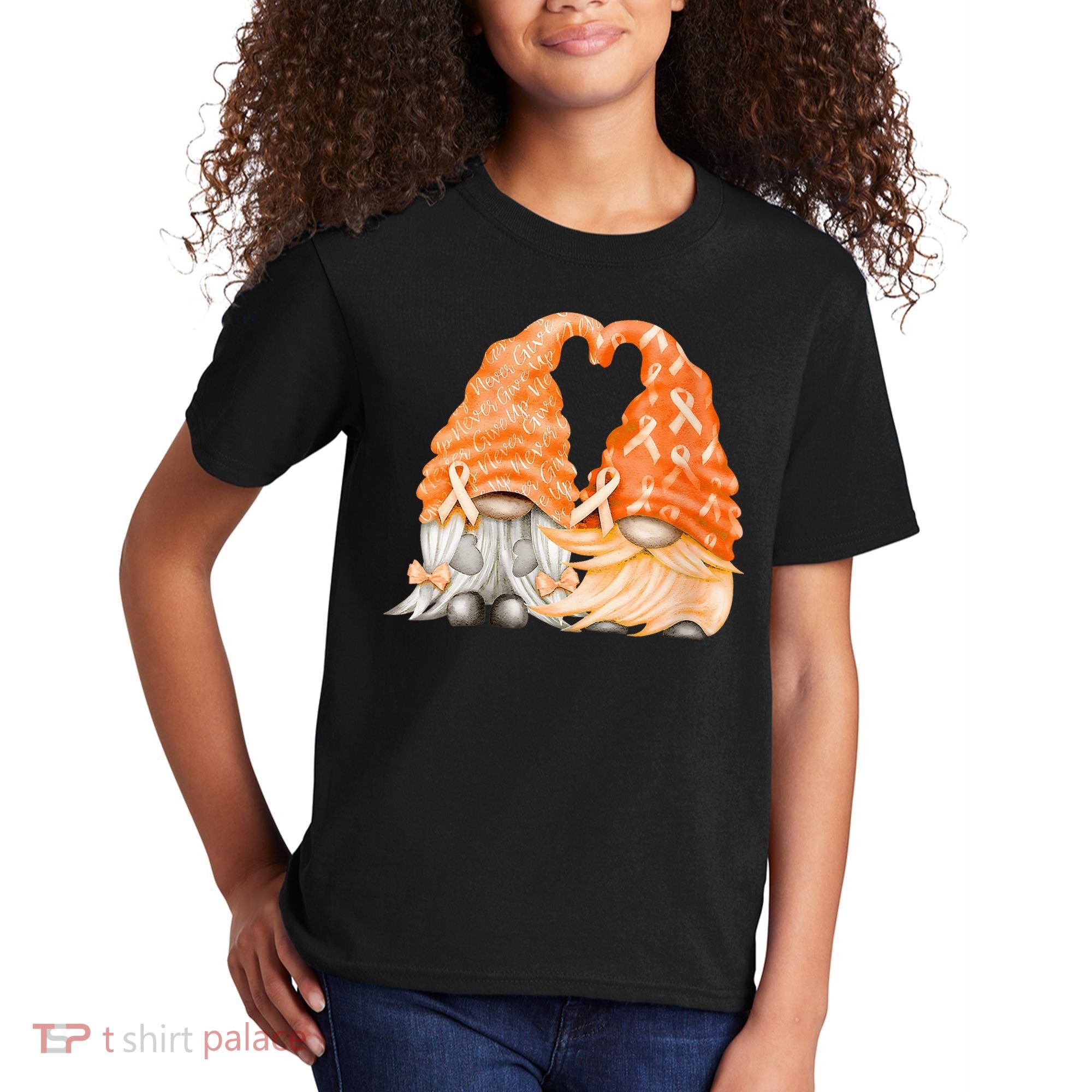 Wear Orange Gnomes For Multiple Sclerosis Awareness Kids T-Shirt