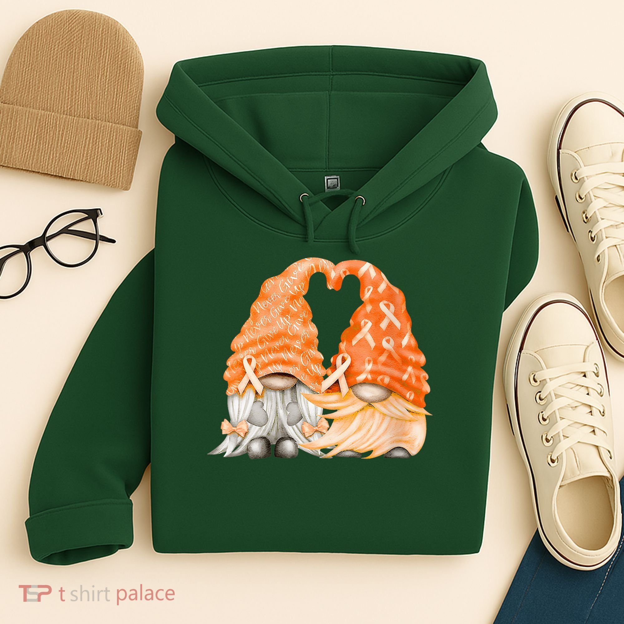 Wear Orange Gnomes For Multiple Sclerosis Awareness Hoodie