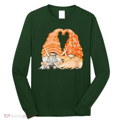 Wear Orange Gnomes For Multiple Sclerosis Awareness Long Sleeve Shirt