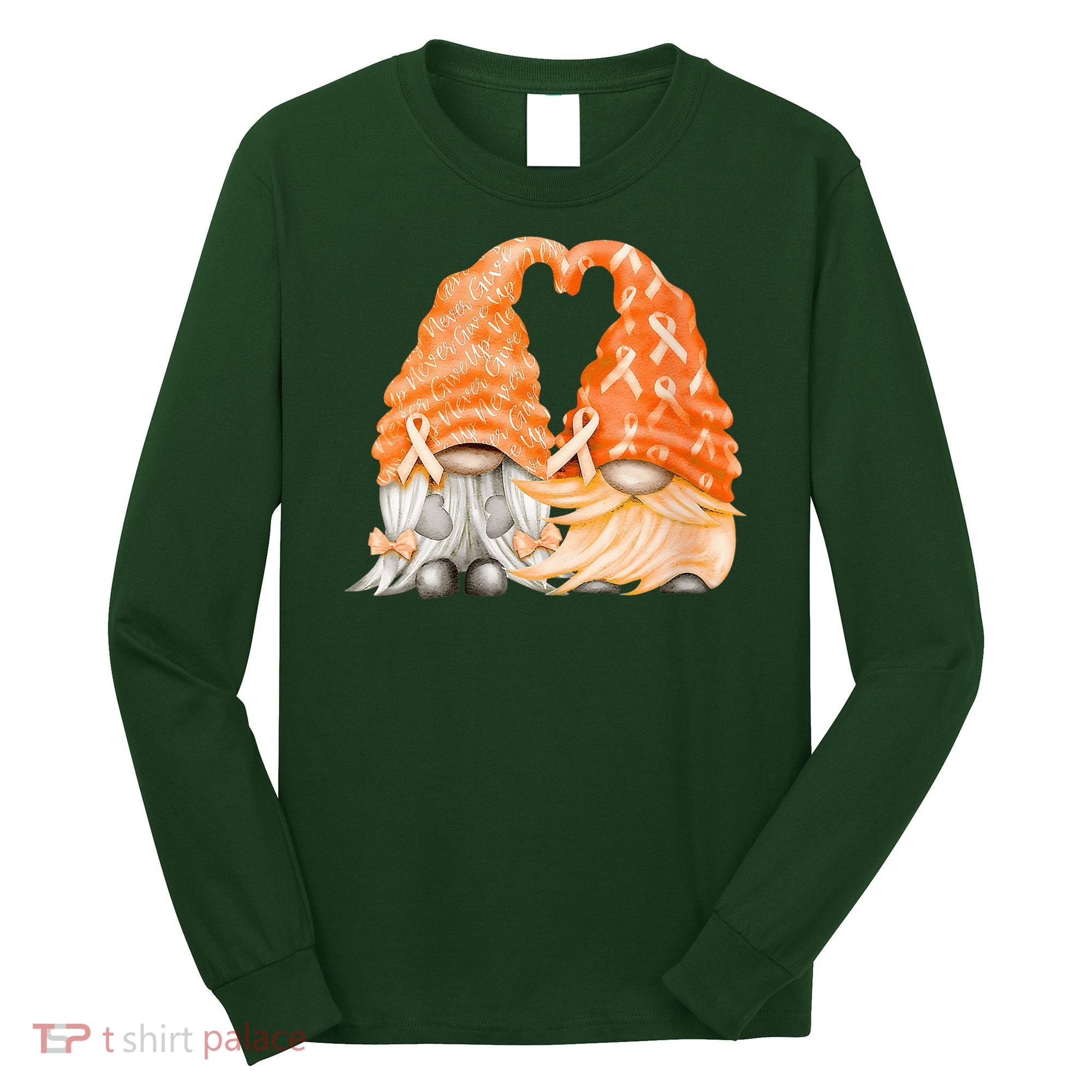 Wear Orange Gnomes For Multiple Sclerosis Awareness Long Sleeve Shirt