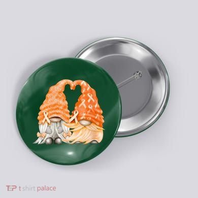 Wear Orange Gnomes For Multiple Sclerosis Awareness Button