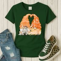 Wear Orange Gnomes For Multiple Sclerosis Awareness Women's T-Shirt thumb 3