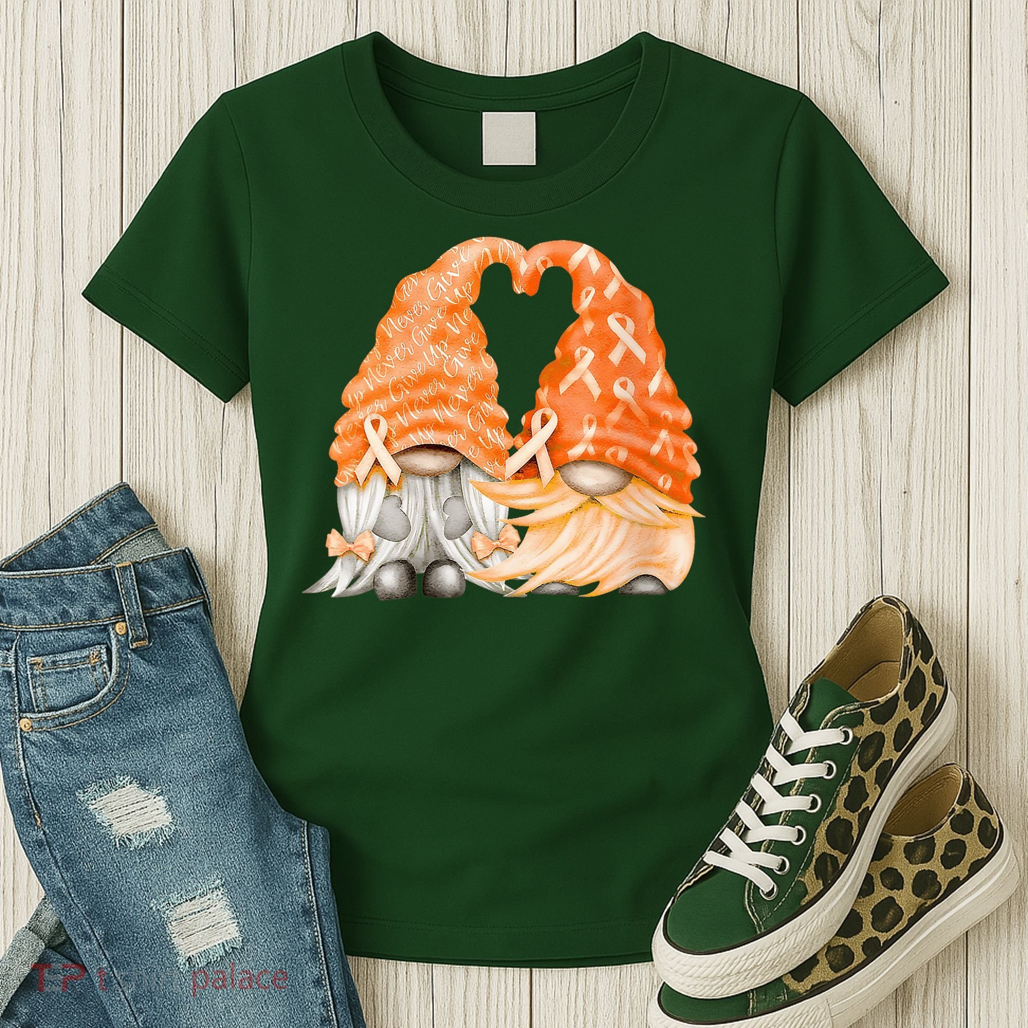 Wear Orange Gnomes For Multiple Sclerosis Awareness Women's T-Shirt