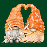 Wear Orange Gnomes For Multiple Sclerosis Awareness Women's T-Shirt thumb 6