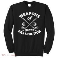 Weapons Of Grass Destruction Golf Golfer Golfing Sweatshirt thumb 0