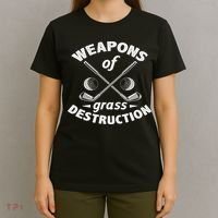 Weapons Of Grass Destruction Golf Golfer Golfing T-Shirt thumb 4