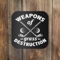 Weapons Of Grass Destruction Golf Golfer Golfing Coaster thumb 0