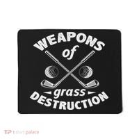 Weapons Of Grass Destruction Golf Golfer Golfing Mousepad thumb 0