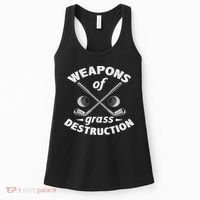 Weapons Of Grass Destruction Golf Golfer Golfing Women's Tank Top thumb 0